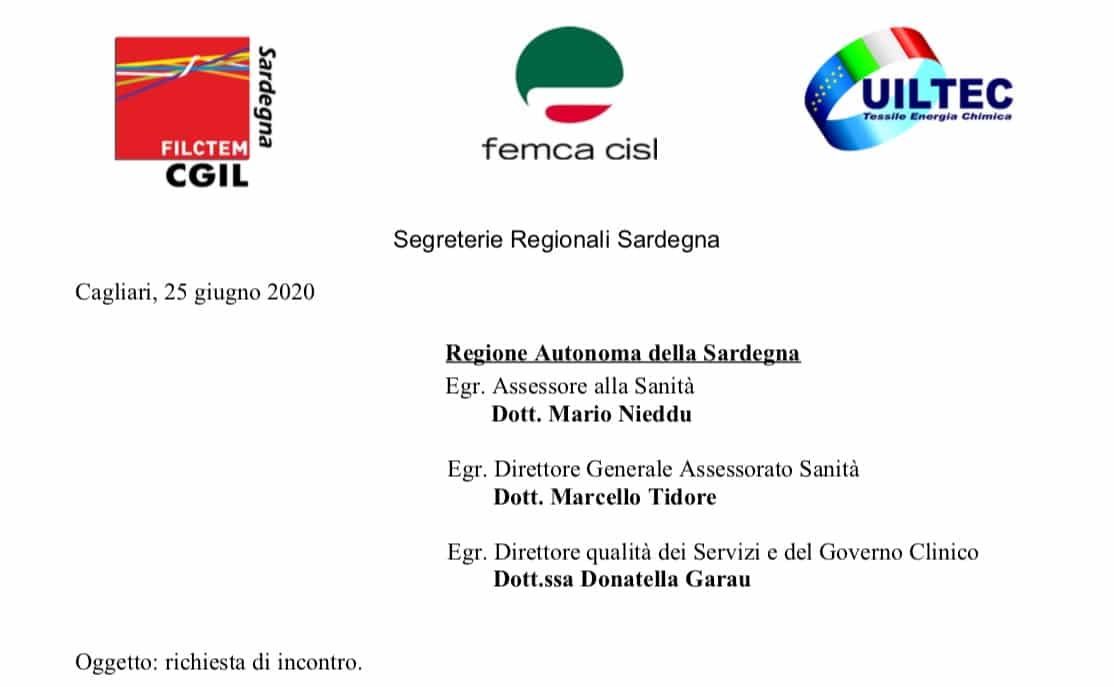 Sardegna I Sindacati Chiedono Un Incontro Con La Regione Isf Ancora Relegati Nel Limbo Del Lockdown Fedaiisf Federazione Delle Associazioni Italiane Degli Informatori Scientifici Del Farmaco E Del Parafarmaco