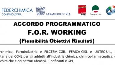 Comunicato OOSS Farmindustria su FOR Working titolo